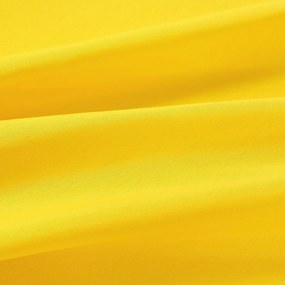 Goldea okrúhly obrus loneta - sýto žltý Ø 130 cm