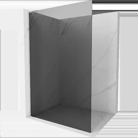 Mexen Kioto L sprchová stena Walk-in 110 x 200 cm, grafit, chróm - 800-110-103-01-40