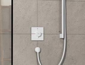 Hansgrohe ShowerSelect Comfort E, termostat pod omietku pre 1 spotrebič, biela matná, HAN-15571700
