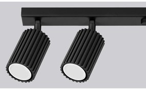 Čierne bodové svietidlo 6,5x117 cm Gleam – Sollux