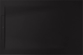 Roca Pyros obdĺžniková sprchová vanička so sifónom 100x80 cm čierna AP9013E832001400