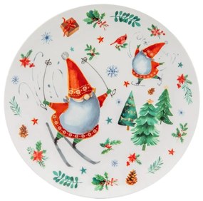 Altom Porcelánový dezertný tanier Winter Gnomes 20 cm