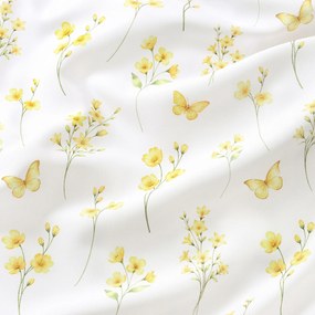 Goldea oválny teflónový obrus - žltá lúka 140 x 180 cm