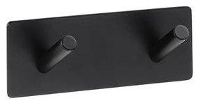 Vešiak 11,5x4,5 cm nerezová oceľ/čierna