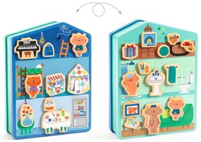 Plechový domček s magnetmi