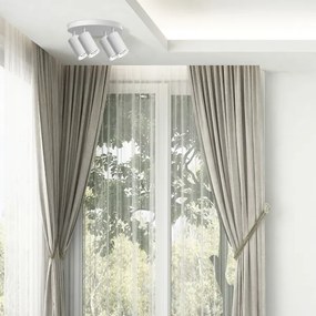 LED RGBW stmievateľné kúpeľňové bodové svietidlo TURYN 4xGU10/6,5W/230V IP44 biela