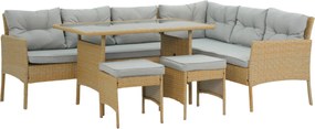 CH Súprava ratanového nábytku BERNO - béžová