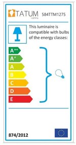 Závesné svietidlo v čierno-bronzovej farbe s kovovým tienidlom ø 30 cm Pacman – Opviq lights