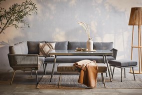 XXXLutz JEDÁLENSKÁ TERASOVÁ SÚPRAVA 5-dielne, kov, plast, sklo, textil Ambia Garden - Online Only záhrada - 001308005501