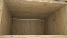 Široká komoda Avola, 180 cm, béžová kašmír/dub cremona