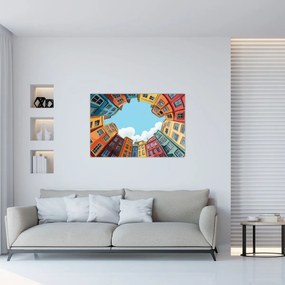 Obraz - Medzi domami (90x60 cm)