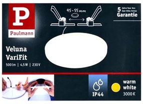 Paulmann 92387 - LED/4,5W IP44 Kúpeľňové podhľadové svietidlo VARIFIT 230V