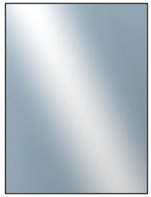 DANTIK - Zrkadlo v rámu, rozmer s rámom 60x80 cm z lišty Hliník čierna (7273250)