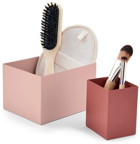 Dekoratívne nádobky z kovu, 2 ks