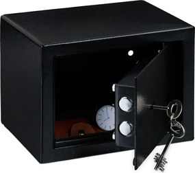 Čierny nástenný trezor s kľúčom RD50124