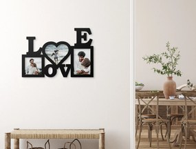 drevko Dizajnový fotorámik na stenu Láska