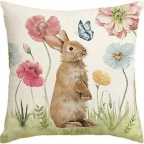 Ľanová obliečka na vankúš LUNBELLE 45x45 cm, farebný