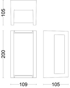 Philips - LED Vonkajšie nástenné svietidlo PYRONA LED/12W/230V IP44