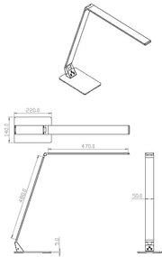 Fabas 3265/30/212 - LED Stmievateľná lampa WASP 12W/230V 3000/4000/5000K chróm