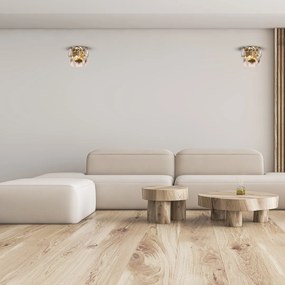 Nástenné svietidlo Chelsea, 1x krištáľové tienidlo, g