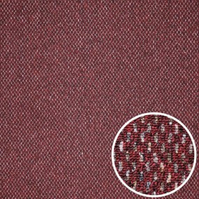 Metrážny koberec Rubin 2159 red, na mieru, šíře 4m, červená, ab (mriežka), chodba / predsieň, Timzo