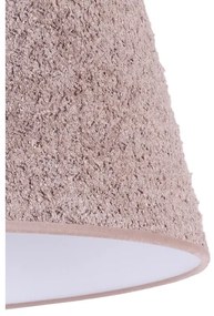 Duolla - Luster na lanku BOUCLE 1xE27/15W/230V pr. 50 cm hnedá