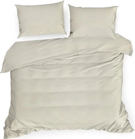 SATÉNOVÉ OBLIEČKY NOVA3 140X200 CM, 1KS 70X80 CM BÉŽOVÉ