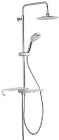 Sprchový systém SAT bez batérie biela/chróm SATPIPE, 1 ks