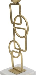 Svietnik Mária 31 cm zlatá/mramor