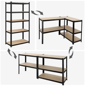 Policový regál  180 x 90 x 40 cm SONGMICS GLR040B01