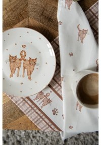 Porcelánový dezertný tanier s mačičkami Kitty Cats - Ø 20*2cm