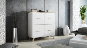 Cama Biela komoda Lotus 4D