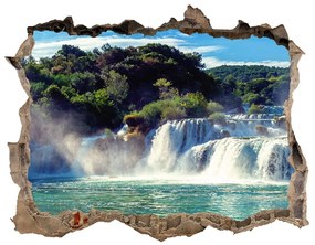 Díra 3D foto tapeta nálepka Krka vodopády nd-k-92934711