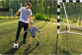 Neo-Sport Futbalová bránka 300 x 160 x 90 cm NS-460 čiernobiela