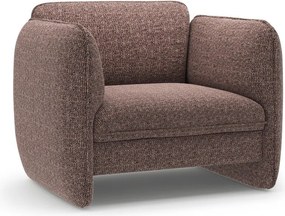 Hnedé ženilkové kreslo Georgia – Micadoni