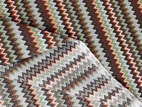 Biante Detský bavlnený záves Sandra SA-097 Retro cik cak 130x250 cm