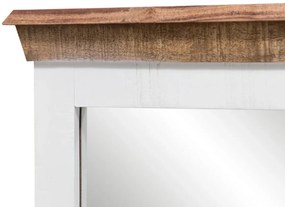 furniture-nabytek.cz - Masívne zrkadlo Perth z recyklovaného dreva, lakované, biele / farebné – 50×4×140 cm