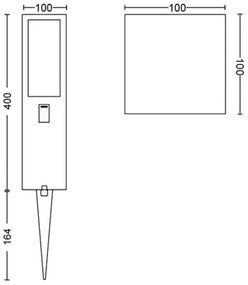 Philips 17434/30/P7 - LED RGBW Vonkajšia lampa Hue IMPRESS LED/16W/24V IP44
