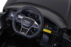 Ramiz Elektrické autíčko Audi RS E-Tron GT pre deti čierne + diaľkové ovládanie + pohon 4x4 + rádio MP3 + LED + EVA