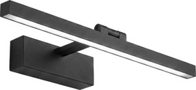 Toolight Toolight, LED nástenné svietidlo, 40cm, 6W, 4000K, 500lm, APP1866-1W, čierna matná, OSW-66022