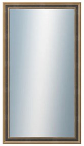 DANTIK - Zrkadlo v rámu, rozmer s rámom 50x90 cm z lišty TOOTH malá zlatá (3163)