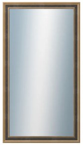 DANTIK - Zrkadlo v rámu, rozmer s rámom 50x90 cm z lišty TOOTH malá zlatá (3163)
