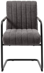 Tmavosivá jedálenská stolička Trout – Unique Furniture