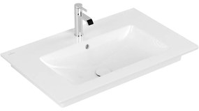 VILLEROY &amp; BOCH Venticello umývadlo na skrinku s otvorom, s prepadom, 800 x 500 mm, biela alpská, 41048L01