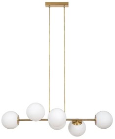 Rabalux 72249 - Luster na lanku KIARA 6xE27/35W/230V zlatá