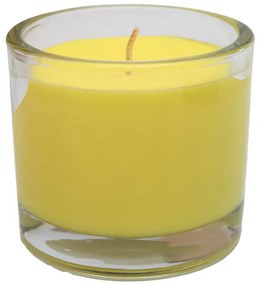 Sviečka v skle MINNESOTA POPCORN YELLOW 9 cm žltá