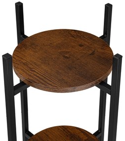 Stojan na květiny SAMIR černý/hnědý