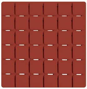 Spirella Protišmyková podložka QUADRO, terakota, 13 x 13 cm, 5 ks