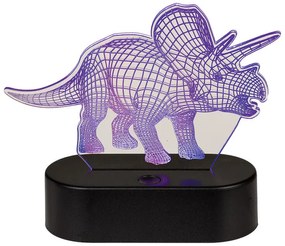Detská lampička 3D TRICERATOPS