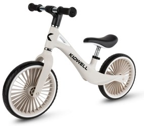 Kidwell NIX detský balančný bicykel – ľahký nylonový rám, PU kolesá 29 cm (sivý)